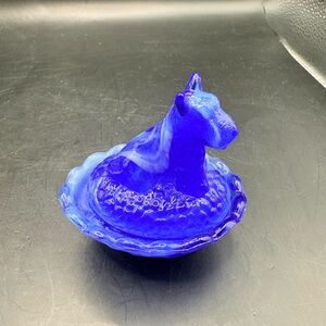 Boyd Blue Slag Scottie Dog on Nest